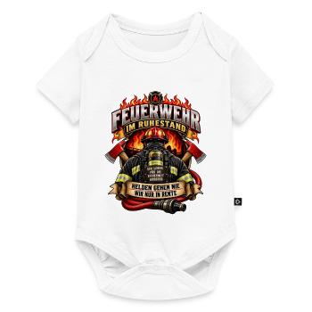 Feuerwehr im Ruhestand - Baby Premium Kurzarmbody - Weiß - Vorne
