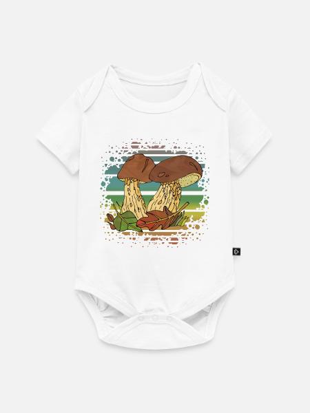 Pilze - Baby Premium Kurzarmbody - Weiß