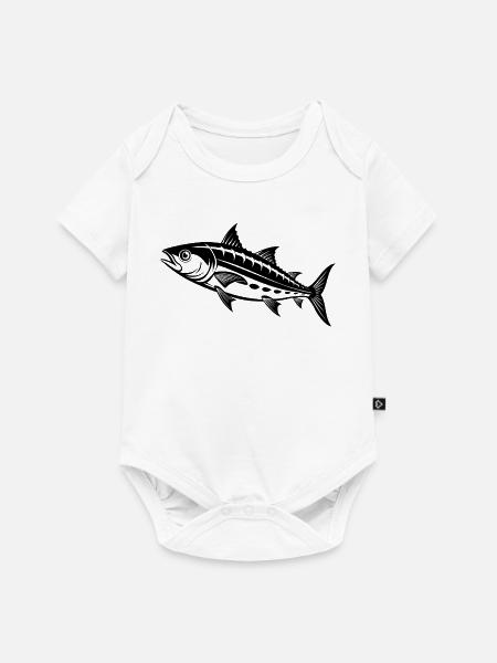 Spanische Makrele - Baby Premium Kurzarmbody - Weiß