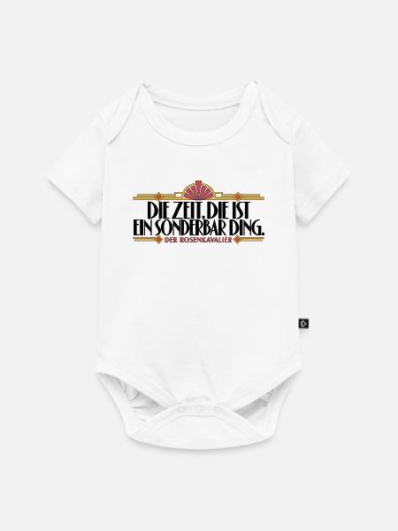 Rosenkavalier - Zeit - Baby Premium Kurzarmbody - Weiß
