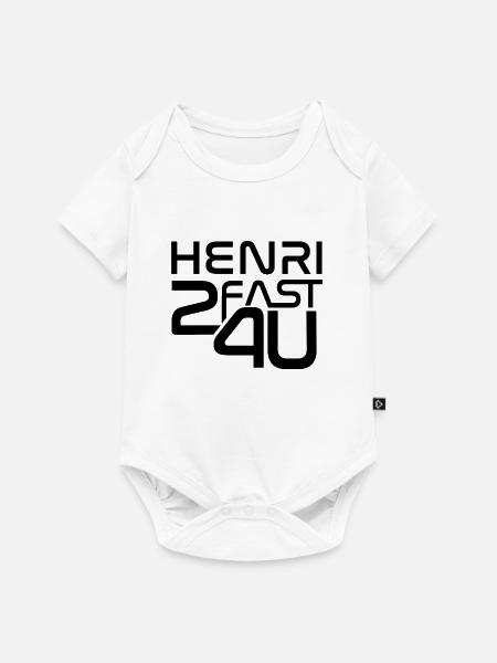 Henri - Baby Premium Kurzarmbody - Weiß