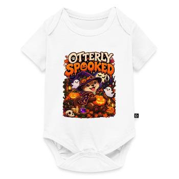 Otterly Spooky Halloween Otter - Baby Premium Kurzarmbody - Weiß - Vorne