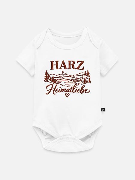 Harz Heimatliebe - Baby Premium Kurzarmbody - Weiß