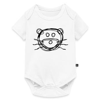 Otter handgezeichnet - Baby Premium Kurzarmbody - Weiß - Vorne
