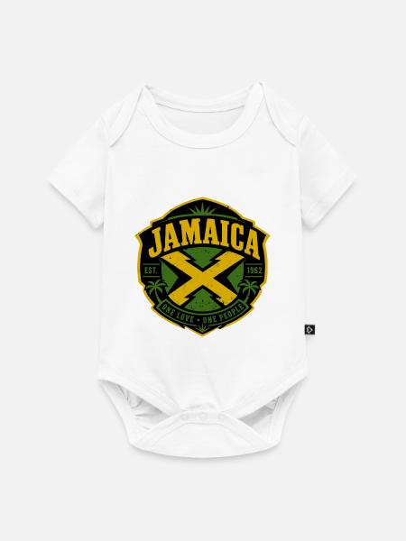 Jamaika - Baby Premium Kurzarmbody - Weiß