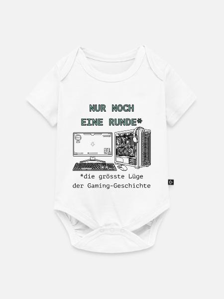 Runde3 - Baby Premium Kurzarmbody - Weiß