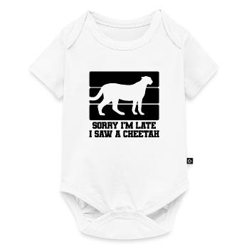 Gepard Spruch Humor - Baby Premium Kurzarmbody - Weiß - Vorne