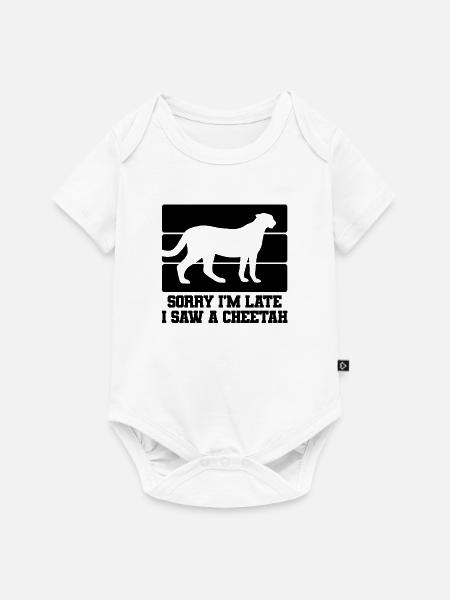 Gepard Spruch Humor - Baby Premium Kurzarmbody - Weiß
