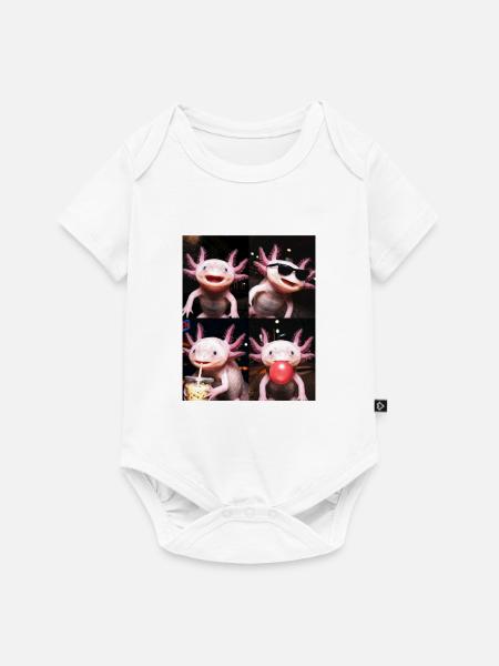 Axolotls Axolotl - Baby Premium Kurzarmbody - Weiß