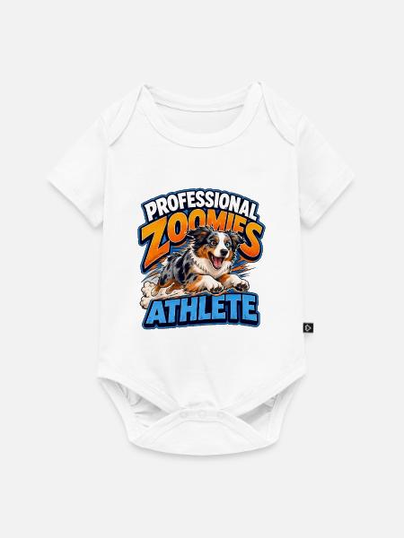 Australian Shepherd - Baby Premium Kurzarmbody - Weiß