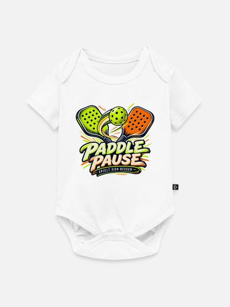 Paddle Pause – Spielt sich besser - Baby Premium Kurzarmbody - Weiß