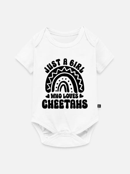Gepard Spruch Boho-Style - Baby Premium Kurzarmbody - Weiß