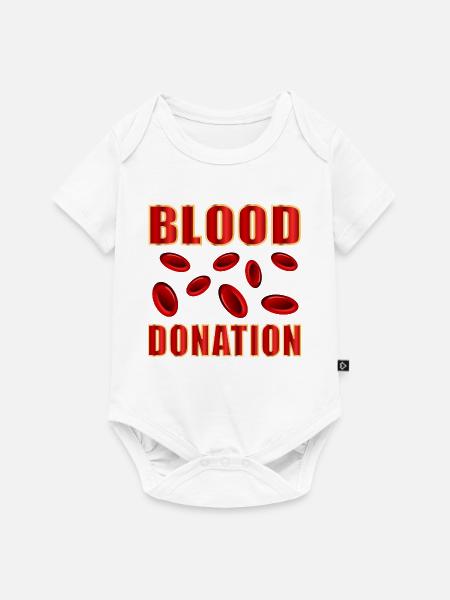 Blutspende, danke - Baby Premium Kurzarmbody - Weiß