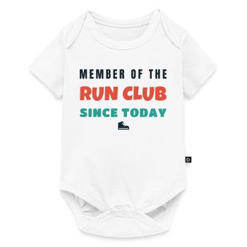 Run Club Member Since Today Lauf Spruch - Baby Premium Kurzarmbody - Weiß - Vorne