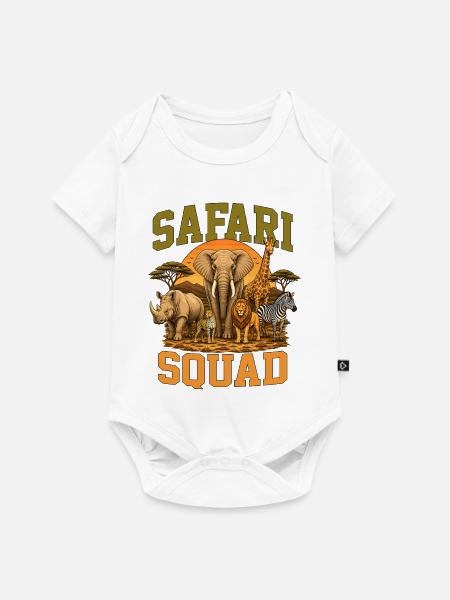 Safari Squad - Baby Premium Kurzarmbody - Weiß