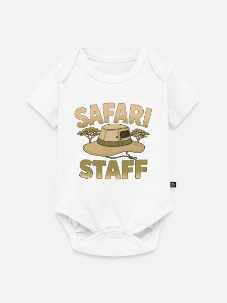 Safari Staff - Baby Premium Kurzarmbody - Weiß