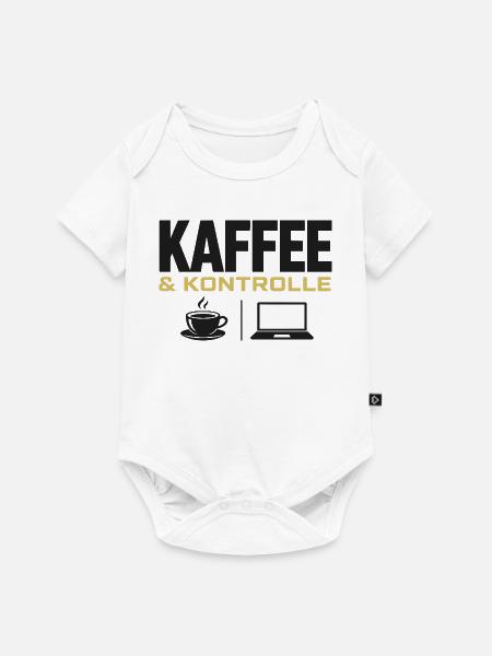 Kaffee & Kontrolle - Baby Premium Kurzarmbody - Weiß