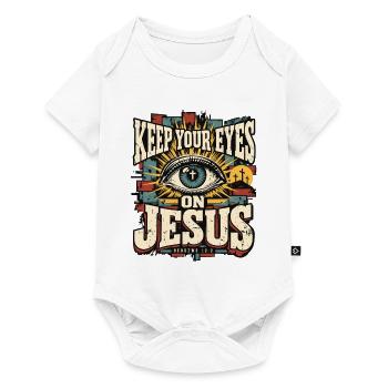 Christlicher Glaube Jesus Geschenk - Baby Premium Kurzarmbody - Weiß - Vorne