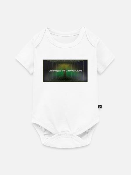 Tor zur Kosmischen Zukunft - Baby Premium Kurzarmbody - Weiß
