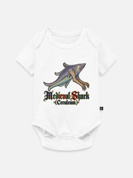 Mittelalterlicher Hai (Ceruleum) - Baby Premium Kurzarmbody - Weiß