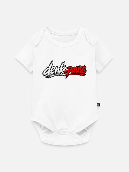 Denkpause Neon Schriftzug - Baby Premium Kurzarmbody - Weiß