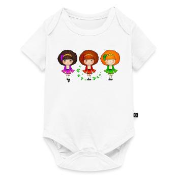 Irische Tanzmädchen - Baby Premium Kurzarmbody - Weiß - Vorne