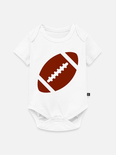 Football - Baby Premium Kurzarmbody - Weiß