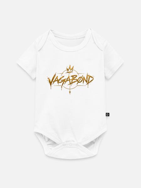 Vagabond Gold Graffiti Logo - Baby Premium Kurzarmbody - Weiß