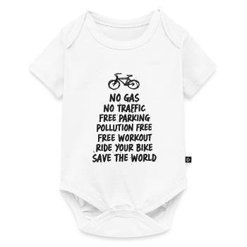Safe the world - Baby Premium Kurzarmbody - Weiß - Vorne
