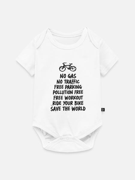 Safe the world - Baby Premium Kurzarmbody - Weiß