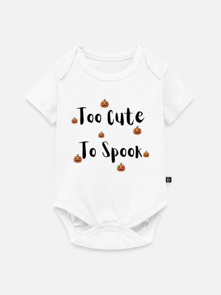 Spooky Pumpkin Scatter - Baby Premium Kurzarmbody - Weiß