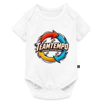 Teamtempo – Gemeinsam ziehen wir durch - Baby Premium Kurzarmbody - Weiß - Vorne