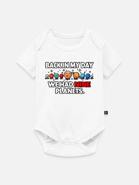 Neun Planeten - Baby Premium Kurzarmbody - Weiß