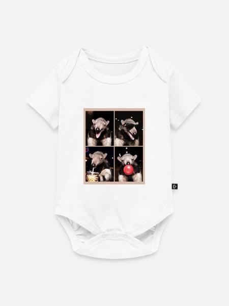 Ameisenbären Ameisenbär - Baby Premium Kurzarmbody - Weiß
