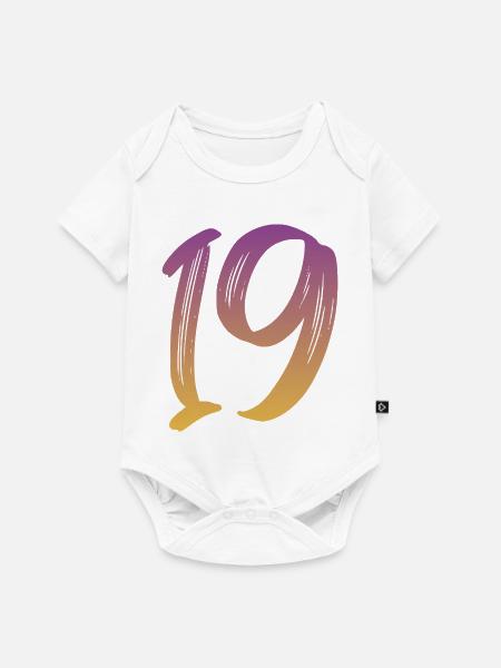 19 - Baby Premium Kurzarmbody - Weiß