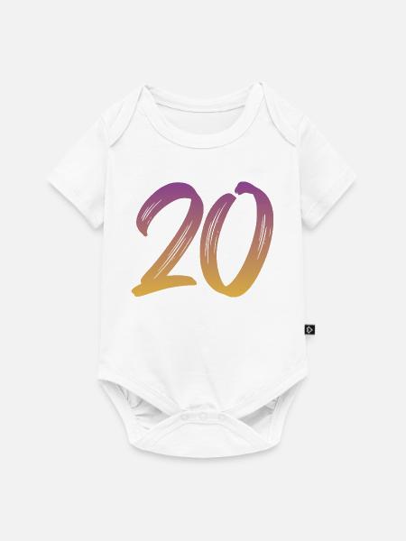 20 - Baby Premium Kurzarmbody - Weiß