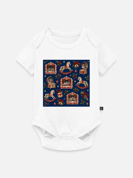 Prunkvolle Weihnachtskarussell-Medley - Baby Premium Kurzarmbody - Weiß