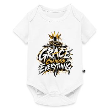 Grace Changes Everything - Baby Premium Kurzarmbody - Weiß - Vorne