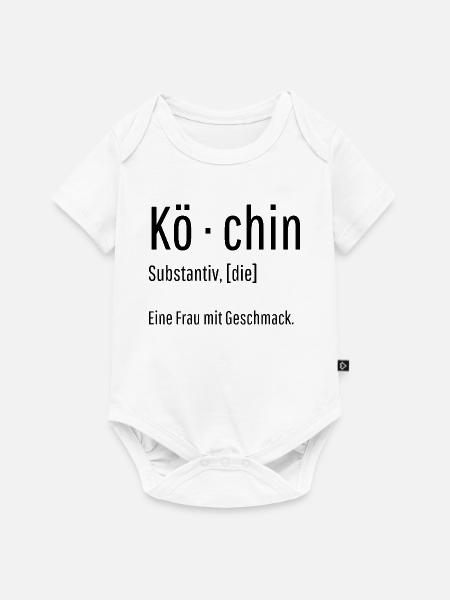 Köchin Substantiv Definition Küche Geschenk - Baby Premium Kurzarmbody - Weiß