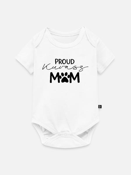 Kuvasz Stolze Hundemama Pfote - Baby Premium Kurzarmbody - Weiß