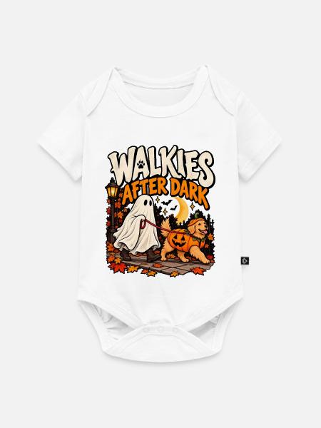 Walkies After Dark - Baby Premium Kurzarmbody - Weiß