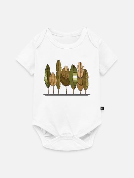Baum - Baby Premium Kurzarmbody - Weiß