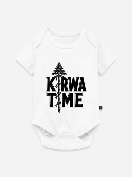 Kirwa Time Kirchweih mit Kirwabaum - Baby Premium Kurzarmbody - Weiß