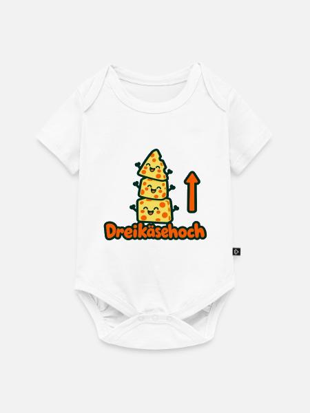 3käsehoch - Baby Premium Kurzarmbody - Weiß