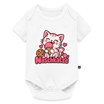 Naschkatze Eisleckerei - Baby Premium Kurzarmbody - Weiß - Vorne