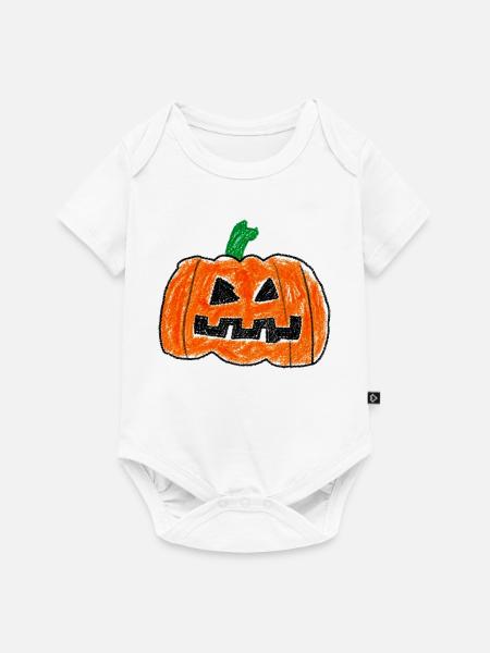 Süßer Jack O' Lantern – Halloween-Design - Baby Premium Kurzarmbody - Weiß
