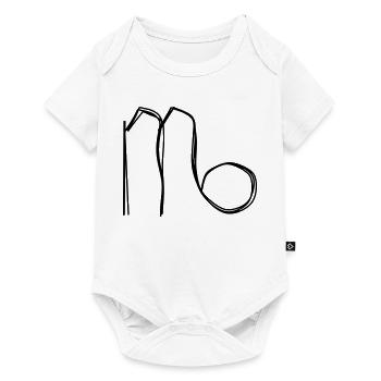 Sternzeichen Jungfrau handgezeichnet - Baby Premium Kurzarmbody - Weiß - Vorne
