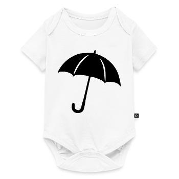 Regenschirm Regen Meteorologe Geschenk  - Baby Premium Kurzarmbody - Weiß - Vorne