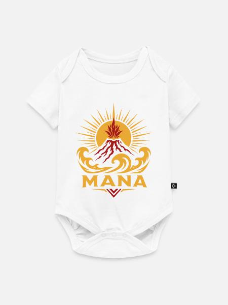 Mana-Vulkanwelle - Baby Premium Kurzarmbody - Weiß
