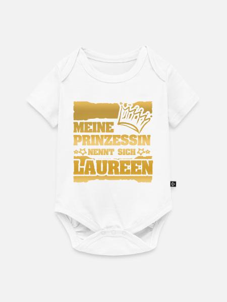 Spruch Laureen - Baby Premium Kurzarmbody - Weiß